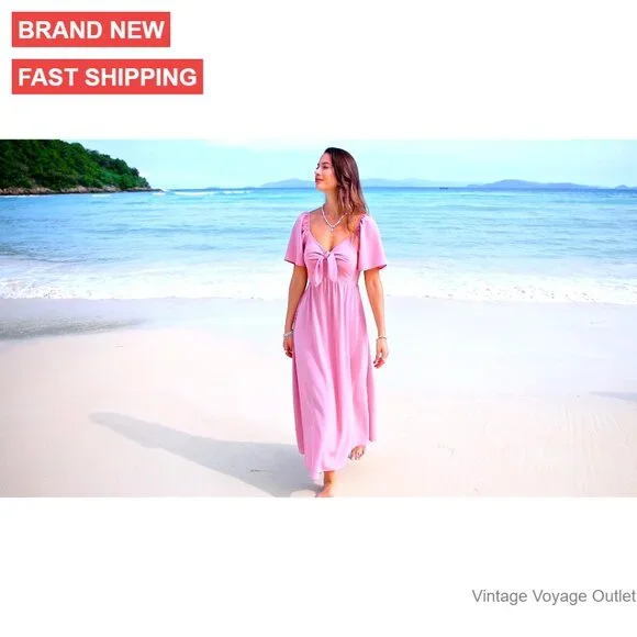 casual flowy midi dress Summer Dresses for Women Flowy Casual Midi Dress Beach Vacation Sundre –  Divahotcouture main image 0